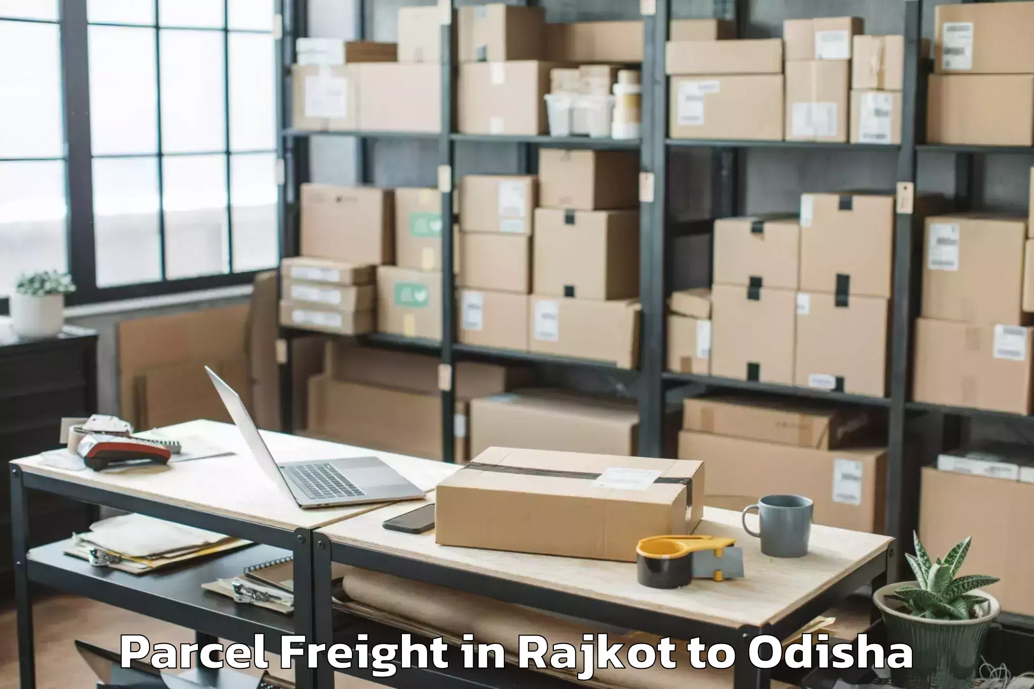 Affordable Rajkot to Rajgangpur Parcel Freight